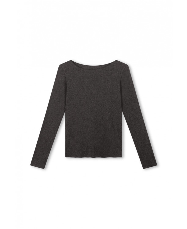 10DAYS Dames boatneck longsleeve top 100% katoen
