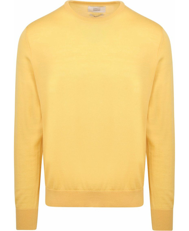 King Essentials The John Pullover Merino Geel