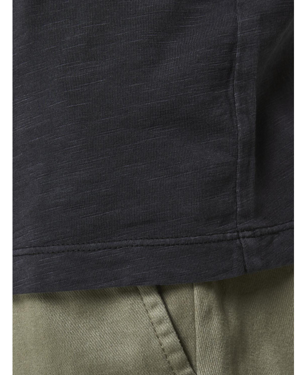 Slim Fit Split hals T-shirt (S/S)