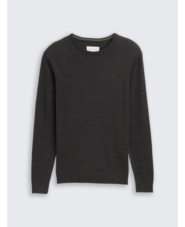 Gebreide trui met geprint logo