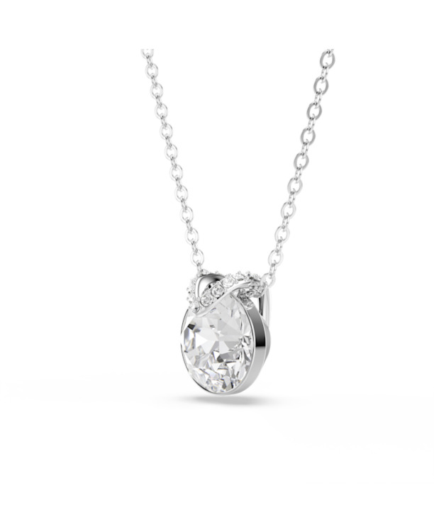Bella Pendant OU Rhodium shiny Crystal