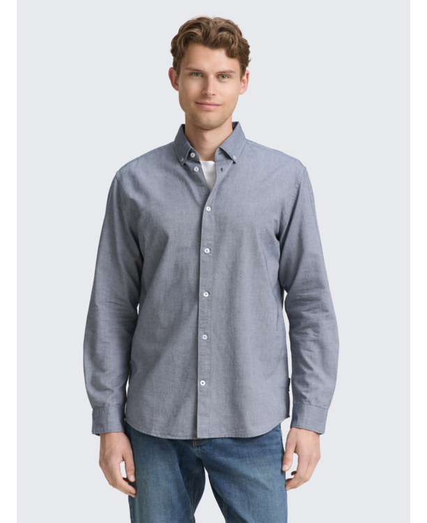 Regular fit katoenen Oxford overshirt