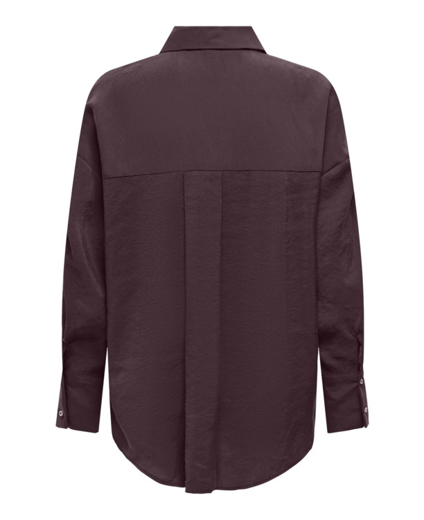 Oversize Fit Shirt Collar Long Sleeves (L/S) Oversized fit overhemd met knoopsluiting en langer op de rug