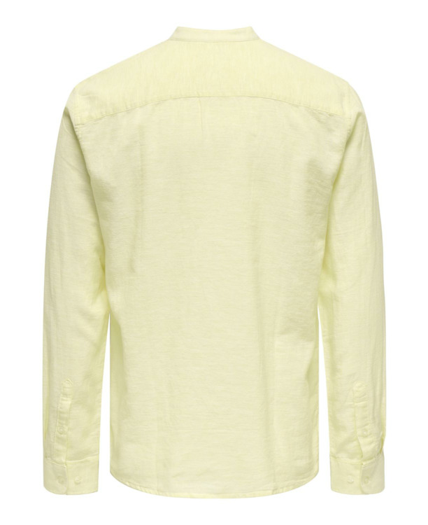 Slim Fit China Kraag Lange Mouwen (L/M) Heren
