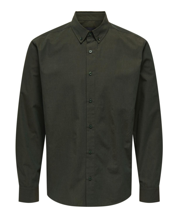 Regular Fit Overhemdkraag Lange Mouwen (L/M) Heren