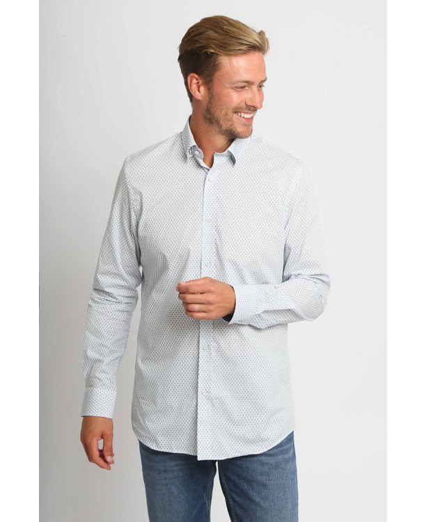 Suitable Overhemd Construct Print Wit