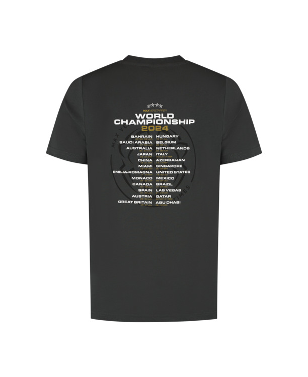 World Champion 2024 T-shirt - Charcoal - Max Verstappen