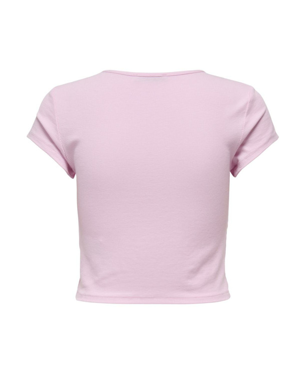 Regular Fit O-Neck Short Sleeves (S/S) T-shirt met strikdetail voor dagelijks gebruik