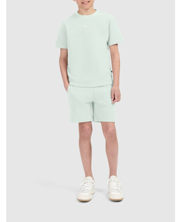Junior Wafel Borduur T-shirt 100% Katoen