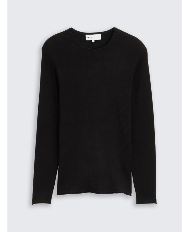 Gebereide trui met textuur