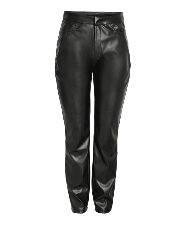 NMANDY MONI PU HW ANKLE PANTS NOOS