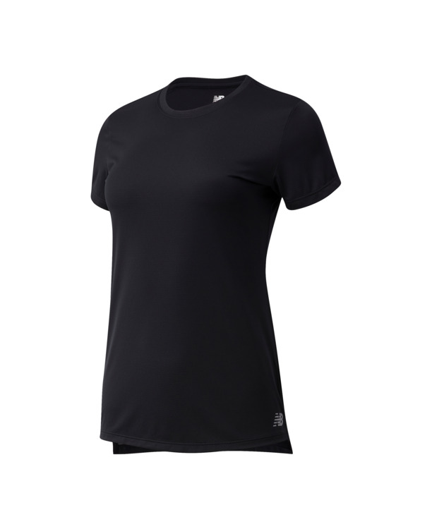 New Balance Dames Performance T-shirt Kleding Zwart