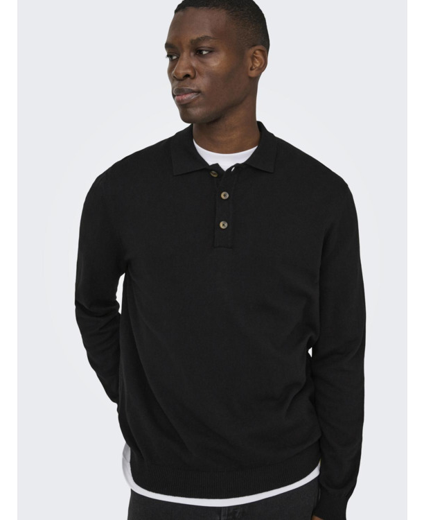 Polo met lange mouwen (L/S) met normale pasvorm Heren