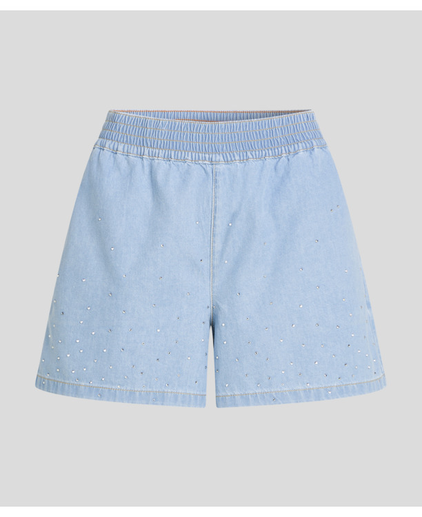 RHINESTONE DENIM SHORTS