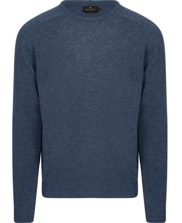 Steppin' Out Trui Lamswol Mid Blauw