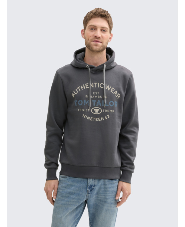 Basic sweatshirt met capuchon