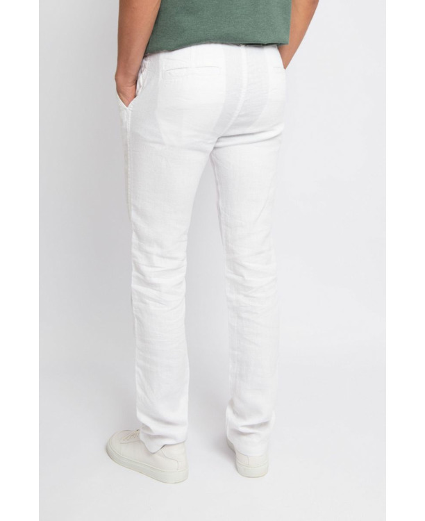 Suitable Chino Linnen Wit