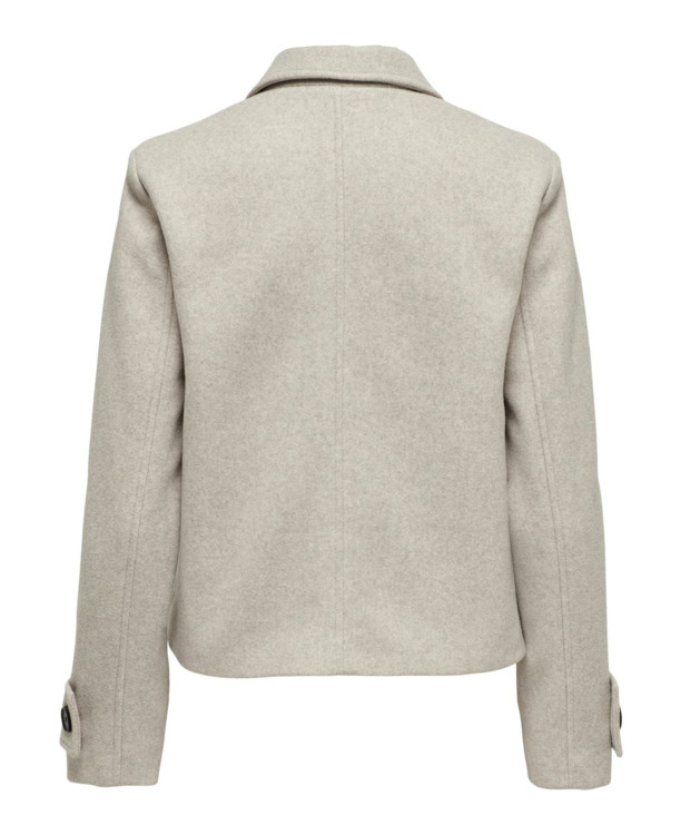 Spread Collar Long Sleeves (L/S) Omgekeerde jas met korte knoopsluiting