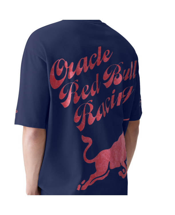 Back Graphic Oversized T-shirt - Navy - Red Bull Racing