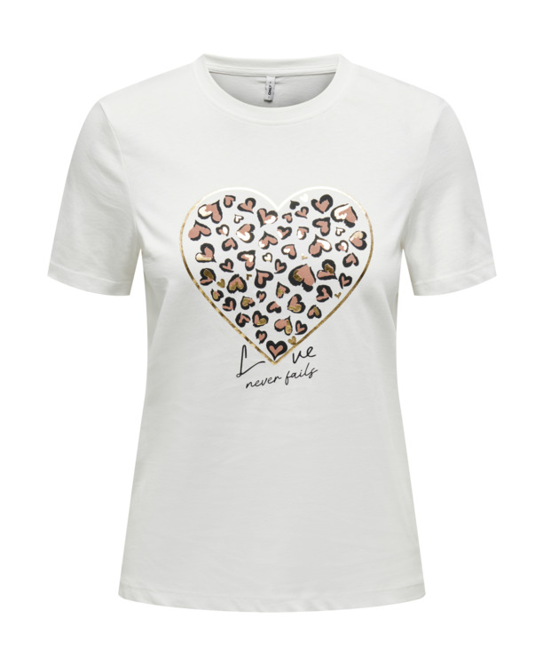 ONLTANYA LIFE REG S/S LEO PRINT TOP