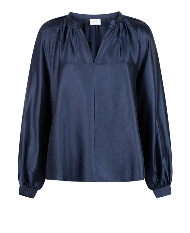Aaiko Dames Ecovero Top Blauw Iris