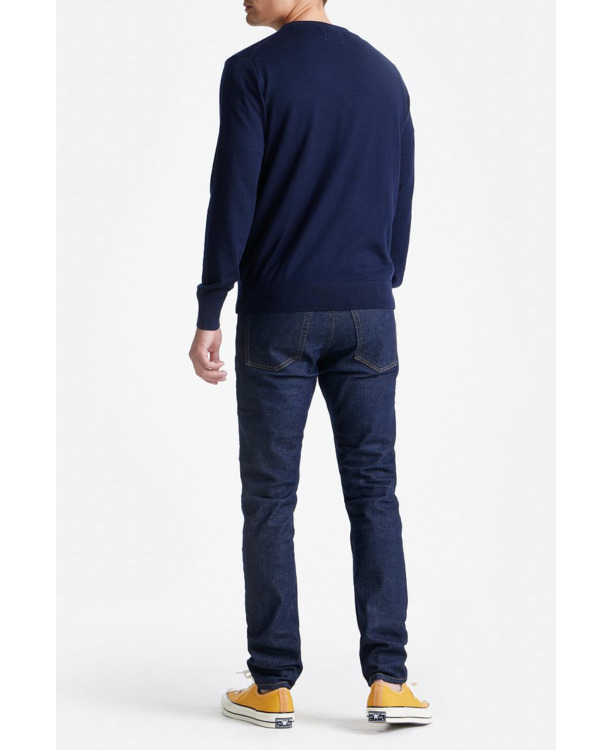 King Essentials The John Pullover Merino Navy