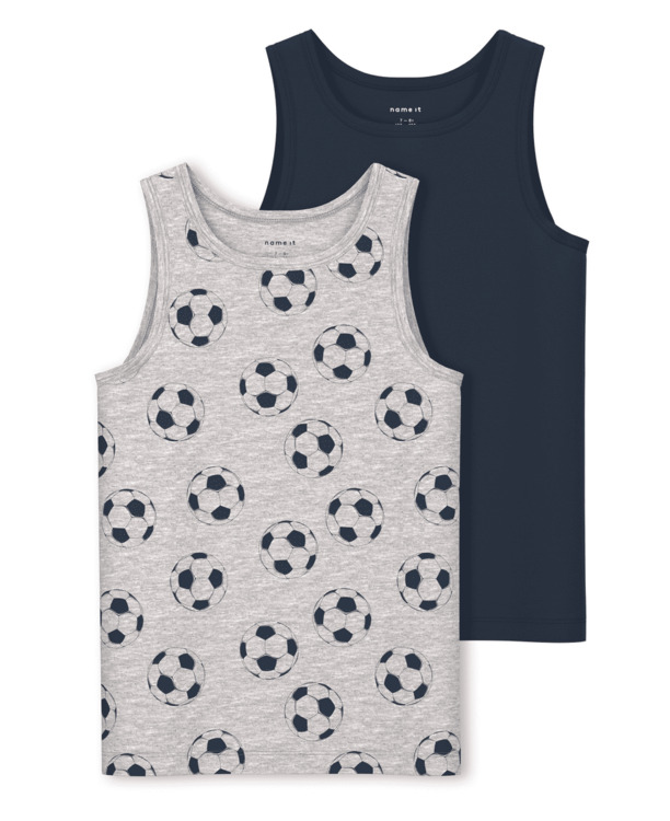NKMTANK TOP 2P MELANGE FOOTBALL NOOS