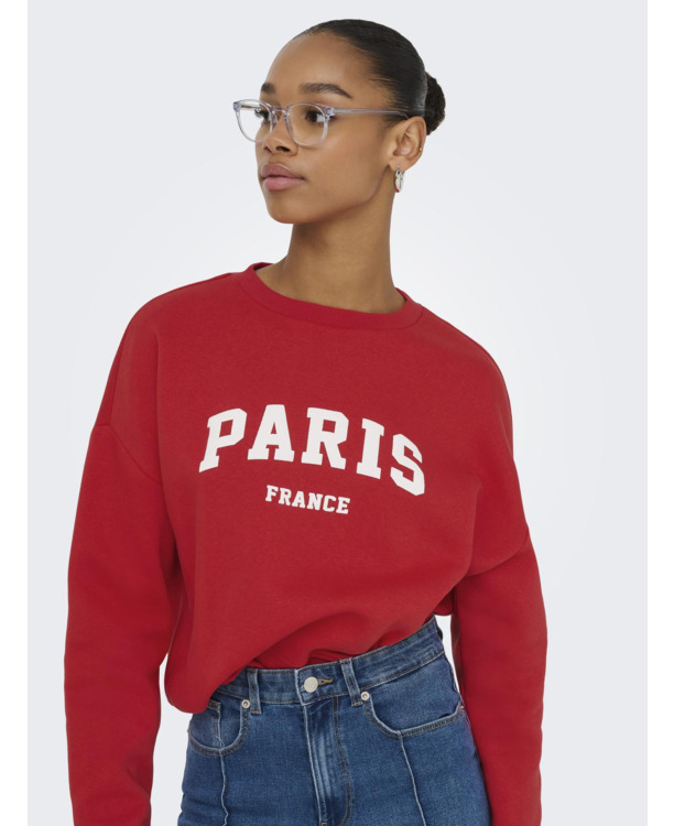 Loose Fit O-Neck Long Sleeves (L/S) Sweatshirt met print