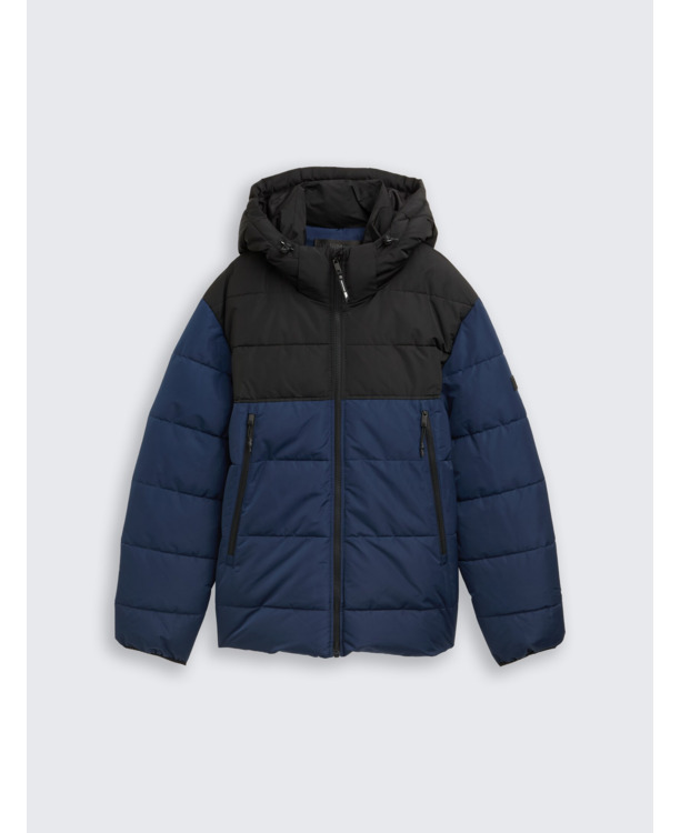 Gewatteerde jassen met afneembare capuchon