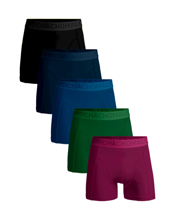 Heren 5-pack licht katoenen effen