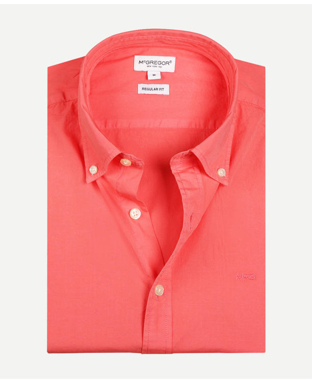 Summer Poplin Shirt 100% Cotton Heren