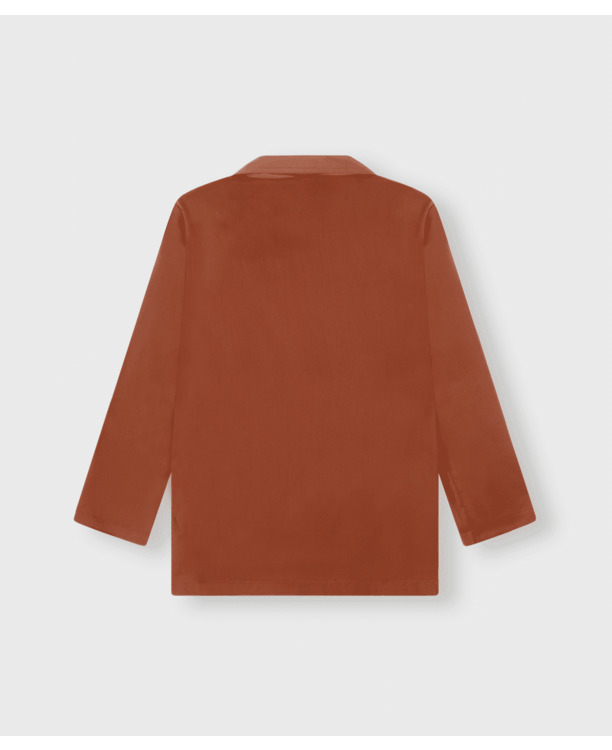 double breasted satin blazer