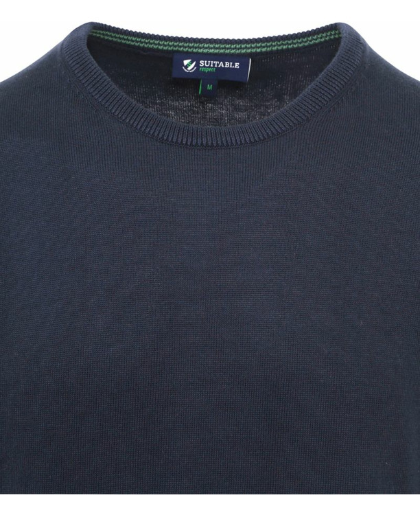Suitable Respect Oinix Pullover O-Hals Navy