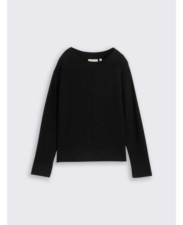 Uitgebreide trui met opstaande Kraag