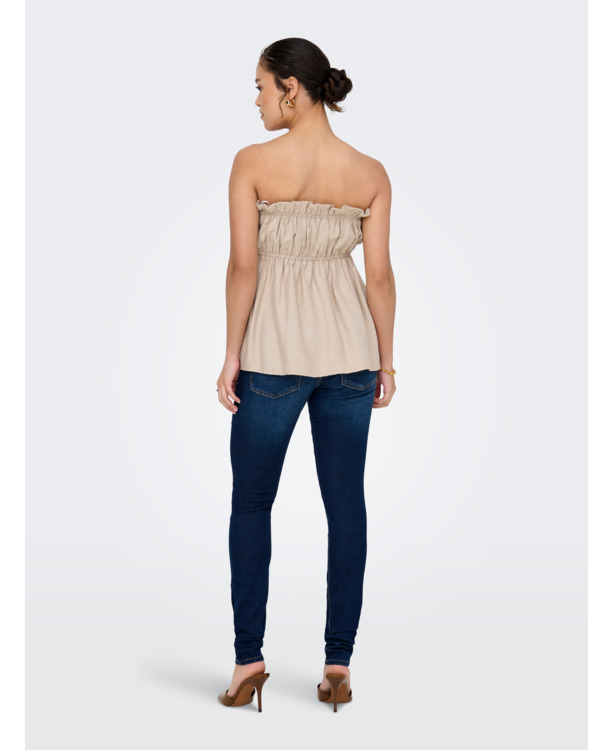 ONLLINO RUFFLE BANDEAU TOP WVN OX
