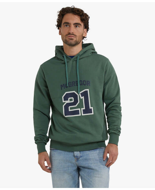 Graphic Hoody 100% Cotton Heren