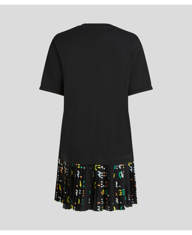 SUMMER LOGO PLEAT JSY DRESS