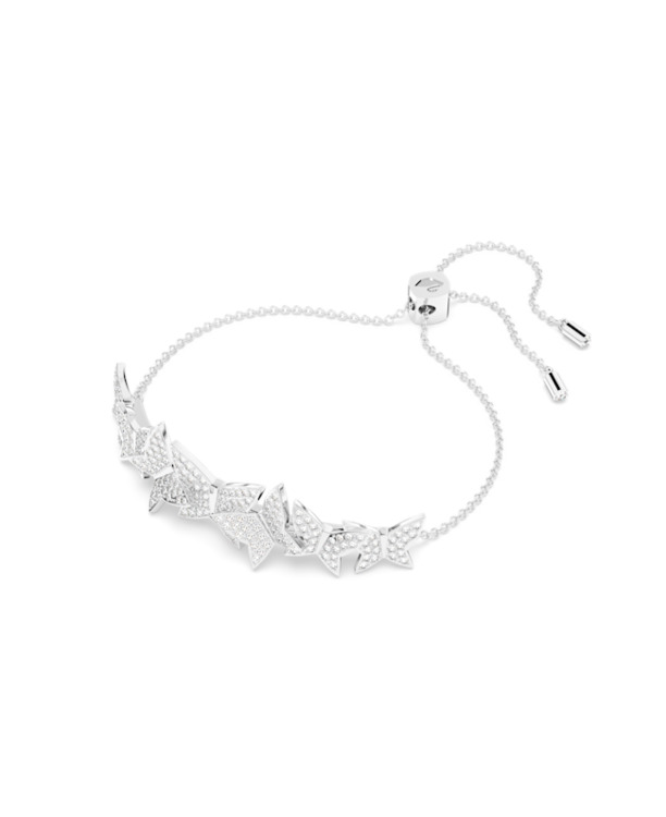 Idyllia Lilia Soft Bangle Rhodium shiny Crystal
