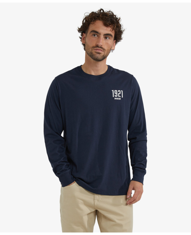 Graphic  T-Shirt Long Sleeve 100% Cotton Heren