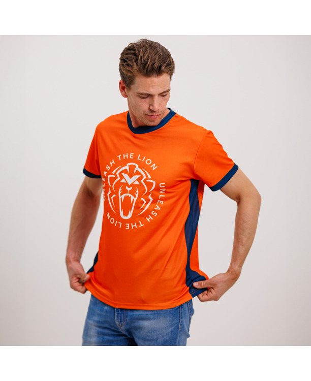Sportshirt - Oranje - Unleash The Lion