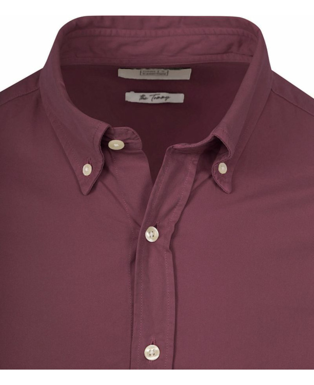 King Essentials The Tommy Overhemd Bordeaux