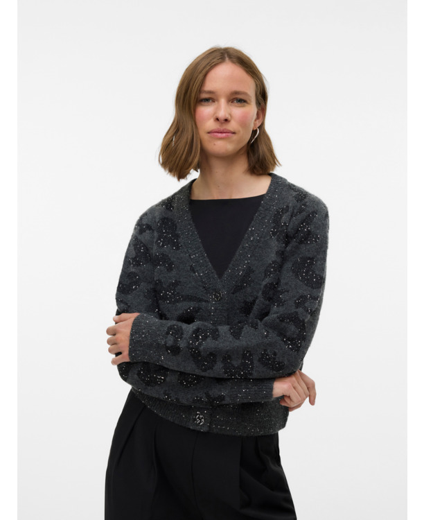 VMZUZU LS V-NECK CARDIGAN