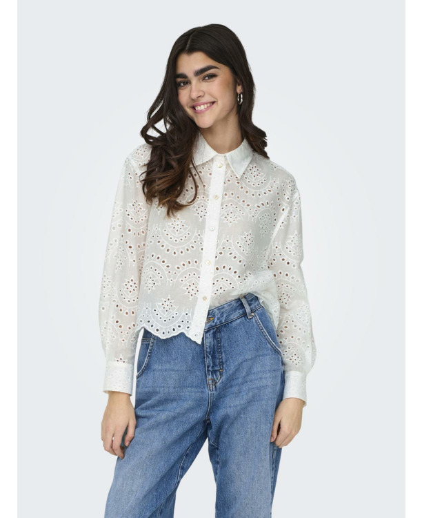 Loose Fit Shirt Collar Long Sleeves (L/S) Shirt met lange mouwen en verlaagde schouders