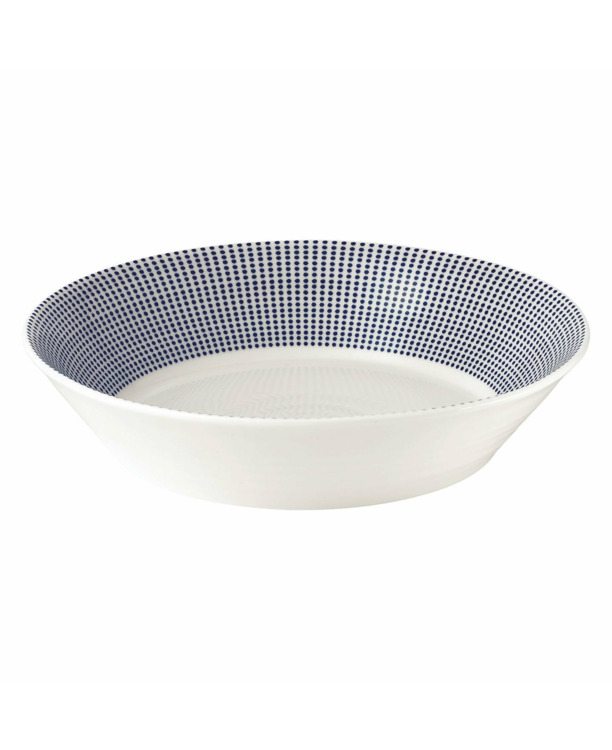 Pacific Pasta Bowl 23cm 9in Blue Dots