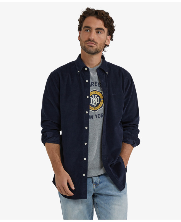 Corduroy Shirt 100% Cotton Heren