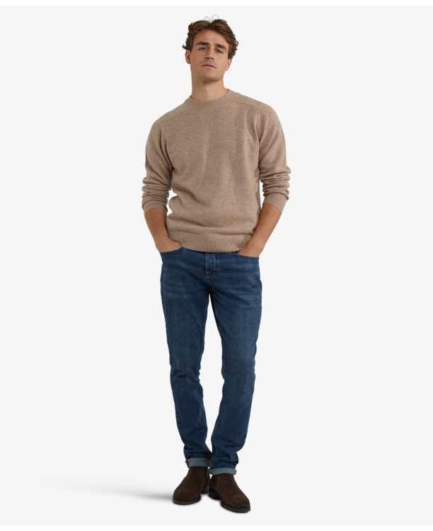 Lambswool Crew Neck sweater 100% Lambswool Heren