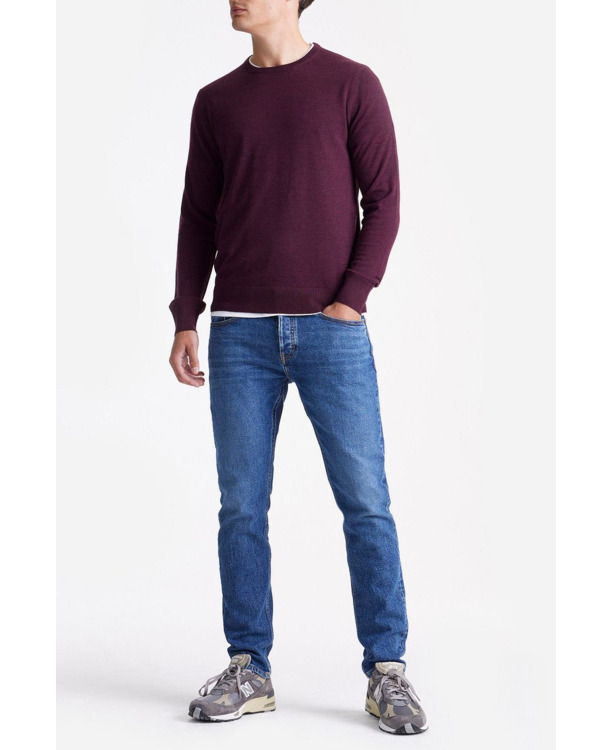 King Essentials The John Pullover Merino Burgundy