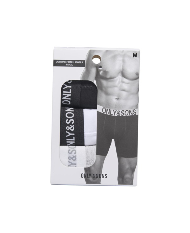 ONSOLID BOXERSHORTS 3-PACK NOOS Heren