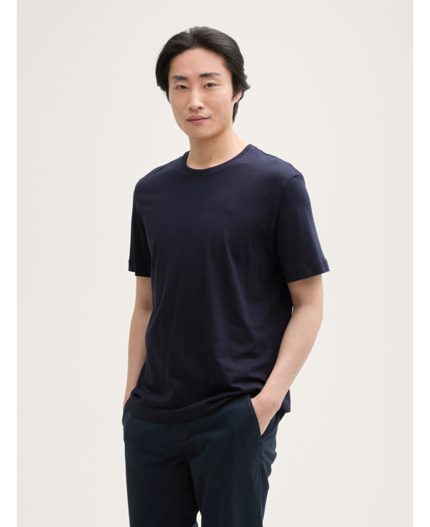 Basic T-shirt met opdruk logo