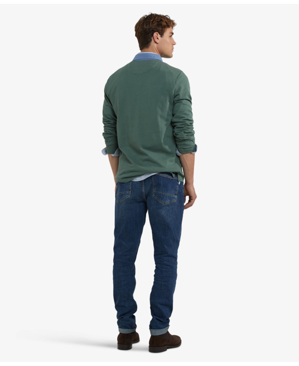 Solid Rugby 100% Cotton Heren